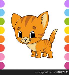 Cute character. Colorful vector illustration. Cartoon style. Isolated on white background. Design element. Template for your design, books, stickers, cards, posters, clothes.