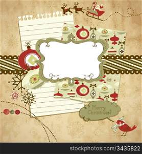 Cute Christmas scrapbook elements