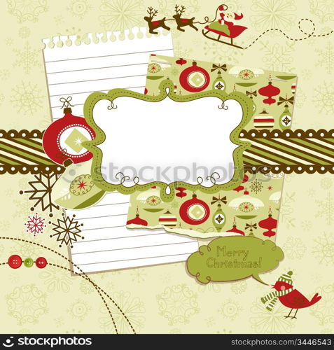 Cute Christmas scrapbook elements