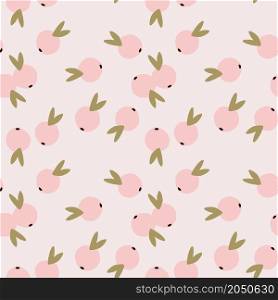 Cute citrus fruit seamless pattern. Fruits endless wallpaper. Pastel colors. Design for fabric , textile print, surface, wrapping, cover. Simple vector illustration. Cute citrus fruit seamless pattern. Fruits endless wallpaper. Pastel colors.