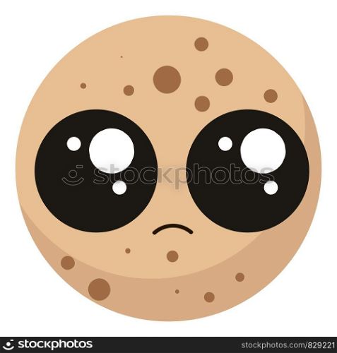 Cute cookie, illustration, vector on white background.
