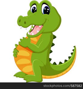 cute crocodile cartoon