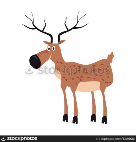 Cute Deer, forest animal, suitable for books, websites, applications trend style graphics. Cute Deer, forest animal, suitable for books, websites, applications, trend style graphics, vector, illustration, isolated, cartoon style