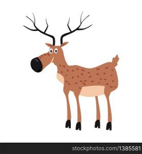 Cute Deer, forest animal, suitable for books, websites, applications trend style graphics. Cute Deer, forest animal, suitable for books, websites, applications, trend style graphics, vector, illustration, isolated, cartoon style