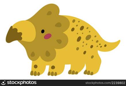 Cute dino character. Smiling dinosaur in kid style isolated on dhite background. Cute dino character. Smiling dinosaur in kid style