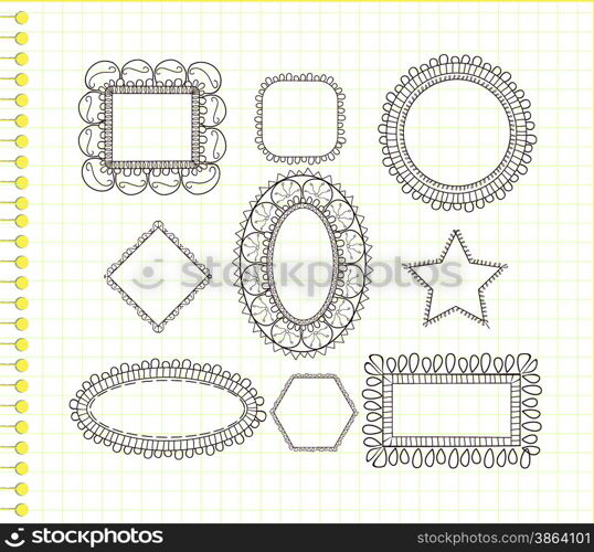cute doodle frames