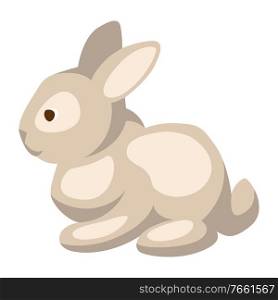 Cute Easter Bunny illustration. Cartoon baby rabbit for traditional celebration.. Cute Easter Bunny illustration.
