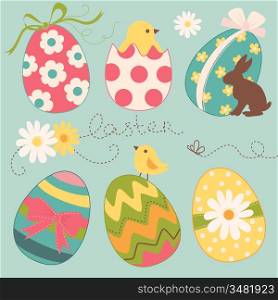 Cute Easter Egg set
