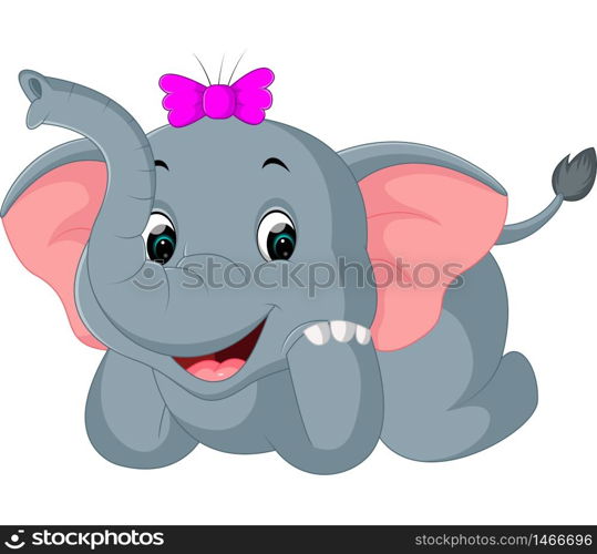 Cute elephant cartoon