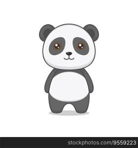 Cute Fat Panda Cartoon Character