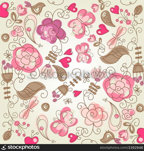 Cute floral background