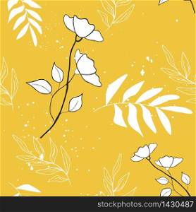 cute floral seamless pattern, illustration in vector format