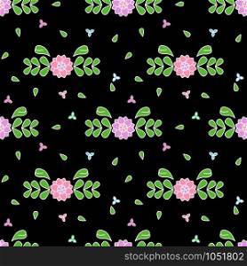 Cute flower floral seamless pattern background. Vector illustration. Cute flower floral vector seamless pattern background