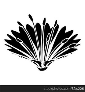 Cute flower icon. Simple illustration of cute flower vector icon for web. Cute flower icon, simple black style