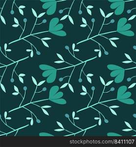 Cute flower seamless pattern. Abstract floral endless wallpaper. Creative botanical background. Great for fabric design, textile print, wrapping, cover. Vector illustration. Cute flower seamless pattern. Abstract floral endless wallpaper. Creative botanical background.