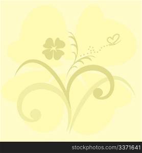 Cute flowers background - vector