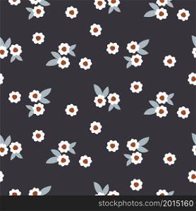 Cute flowers simple seamless pattern surface design.. Cute flowers simple seamless pattern surface design