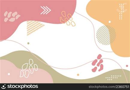 Cute Fluid Minimalist Girly Abstract Flat Colorful Background Wallpaper