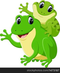 cute frog cartoon