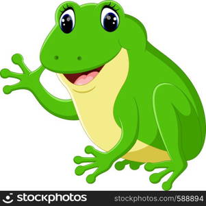 Cute frog cartoon