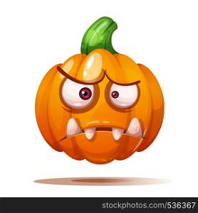 Cute, funny, crazy pumpkin characters. Halloween illustration Vector eps 10. Cute, funny, crazy pumpkin characters. Halloween illustration.