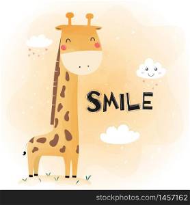 cute funny giraffe