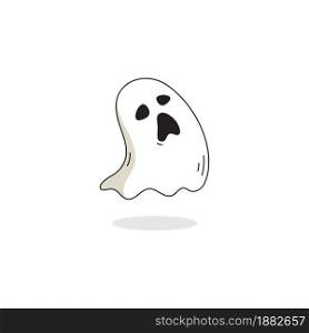 cute ghost Vector icon design illustration Template