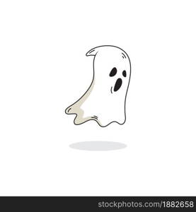 cute ghost Vector icon design illustration Template