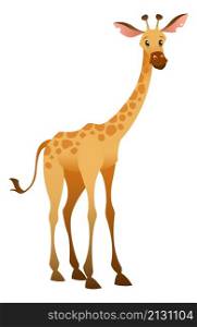 Cute giraffe. Safari animal. Africa wildlife symbol isolated on white background. Cute giraffe. Safari animal. Africa wildlife symbol