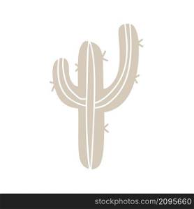 Cute hand drawn nursery doodle plant cactus in scandinavian style. Kids vector illustration with place for text.. Cute hand drawn nursery doodle plant cactus in scandinavian style. Kids vector illustration with place for text