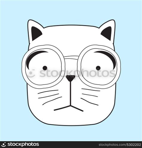 Cute Handdrawn Cat Isolated Vector Illustration EPS10. Cute Handdrawn Cat Vector Illustration