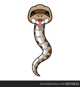 Cute happy gopher snake cartoon — Stockphotos.com