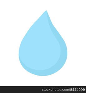 Cute happy smiling water drop meditate character.Vector flat doodle cartoon illustration icon design.Isolated on white background.