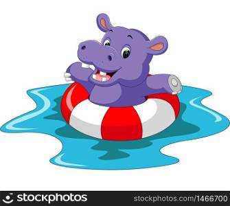 cute hippo Cartoon
