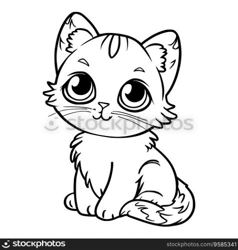 Cute Kitten Coloring Pages for Kids and Toddlers
