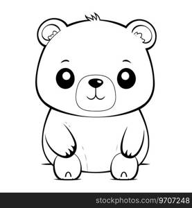 cute little bear cartoon vector illustration graphic design vector illustration graphic design