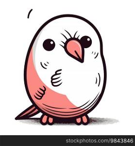 cute little bird cartoon vector graphic art design illustration eps10