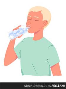 Cute little boy drinking water from bottle. Cute little boy drinking water from bottle.
