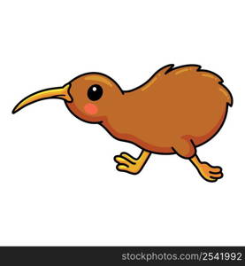 Cute little kiwi bird cartoon