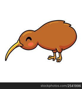 Cute little kiwi bird cartoon