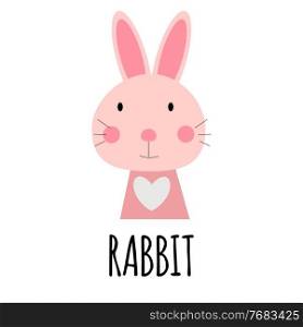 Cute Little Rabbit Animal Icon. Vector Illustration EPS10. Cute Little Rabbit Animal Icon. Vector Illustration