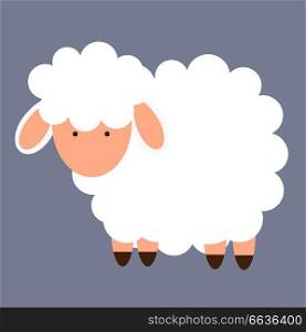 Cute little sheep. vector illustration. EPS10. Cute little sheep. vector illustration
