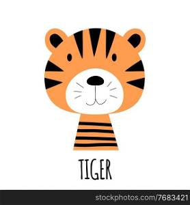 Cute Little Tiger Animal Icon. Vector Illustration EPS10. Cute Little Tiger Animal Icon. Vector Illustration