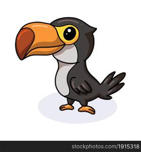 Cute little toucan bird cartoon