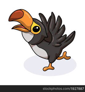 Cute little toucan bird cartoon