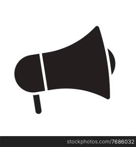 Cute Megaphone icon on white background. Vector Illustration. Cute Megaphone icon on white background. Vector Illustration EPS10