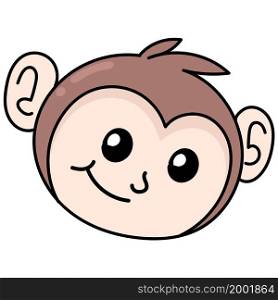 cute monkey head emoji