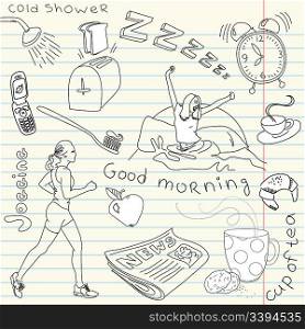 Cute morning doodles