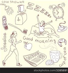 Cute morning doodles