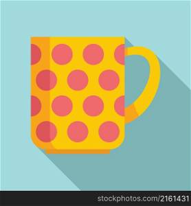 Cute mug icon flat vector. Hot cup. Ceramic mug. Cute mug icon flat vector. Hot cup